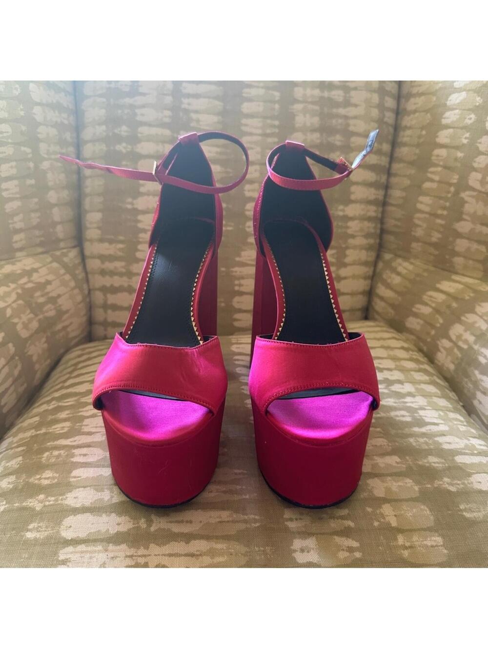 ASOS Magenta Platform Pumps - Picture 3 of 8